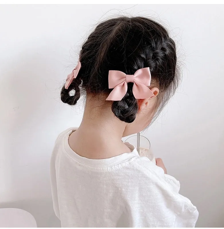 Girls' Bow Hairpin Hairpin Black Cute Broken Hairpin Children's Clip Simple Hair Accessories Hair Accessories