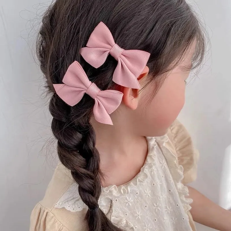 Girls' Bow Hairpin Hairpin Black Cute Broken Hairpin Children's Clip Simple Hair Accessories Hair Accessories