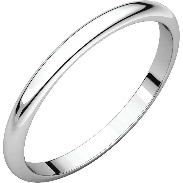 Half Round Wedding Band