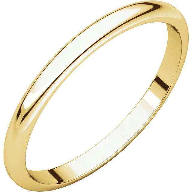 Half Round Wedding Band