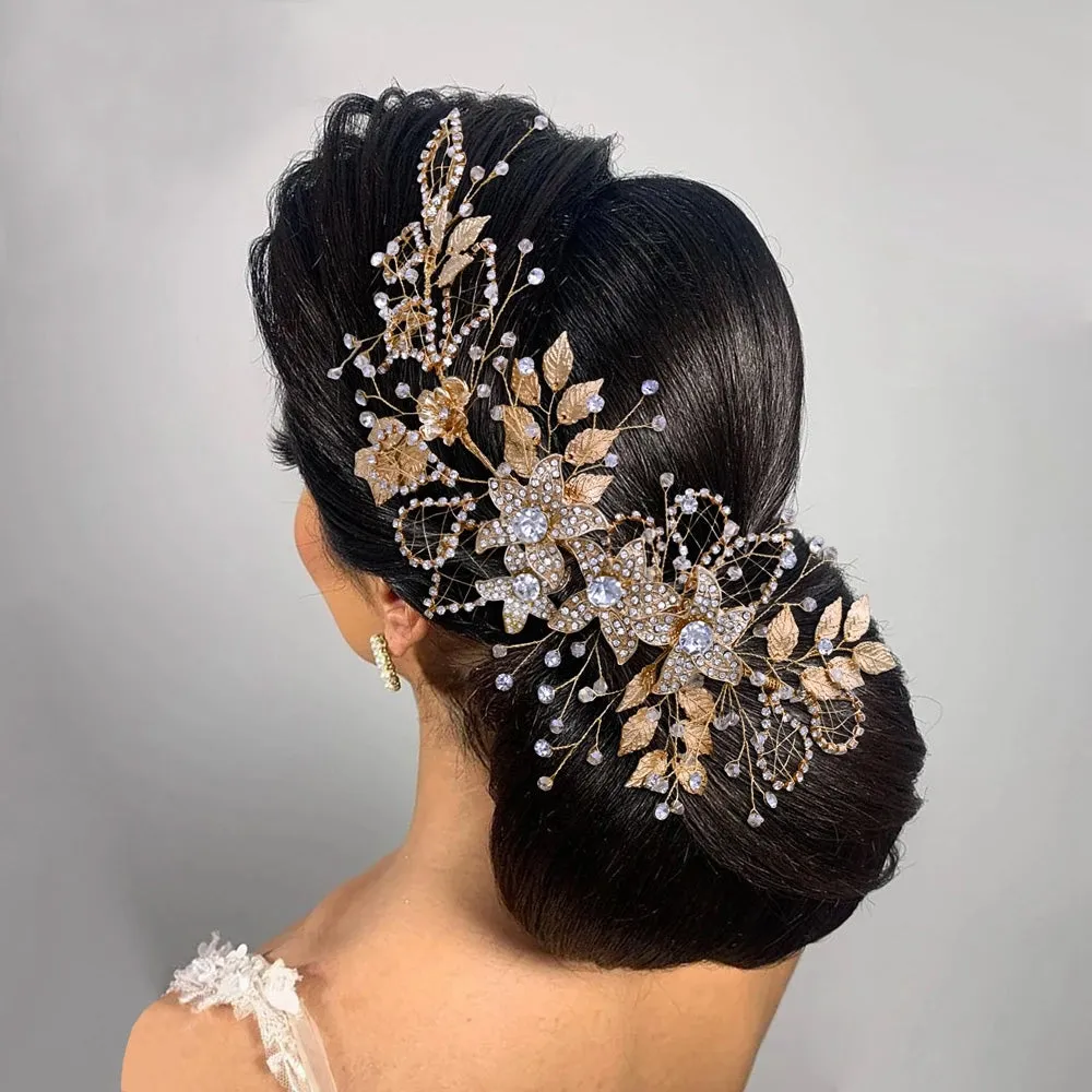 Handmade Rhinestone Bridal Headband for Women