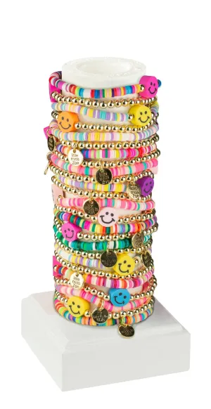 Happy face kids bracelet Tower - Set of 25 Bracelet