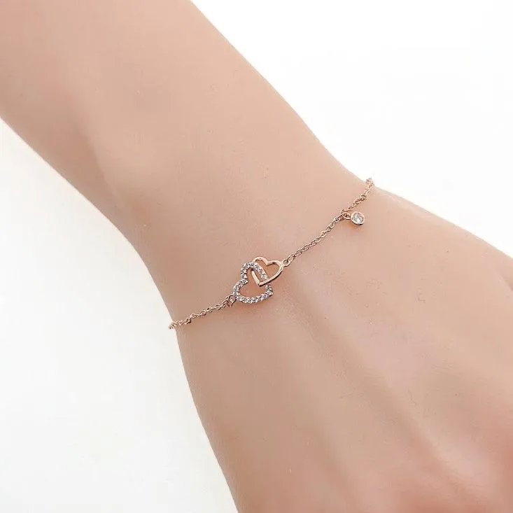 Heart Cubic Zirconia Bracelet