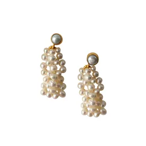 IBU Jewels Pearl Bunch Earrings-EM