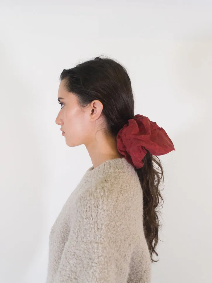 Iko Iko Hair Flower, Brick Red