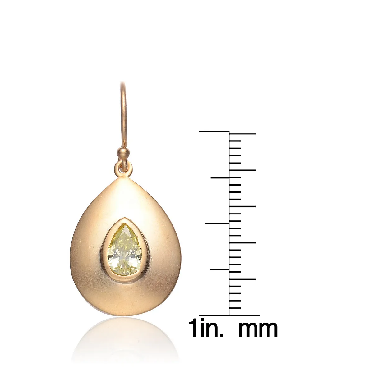 Isabelle Peridot Tear Drop  Earrings