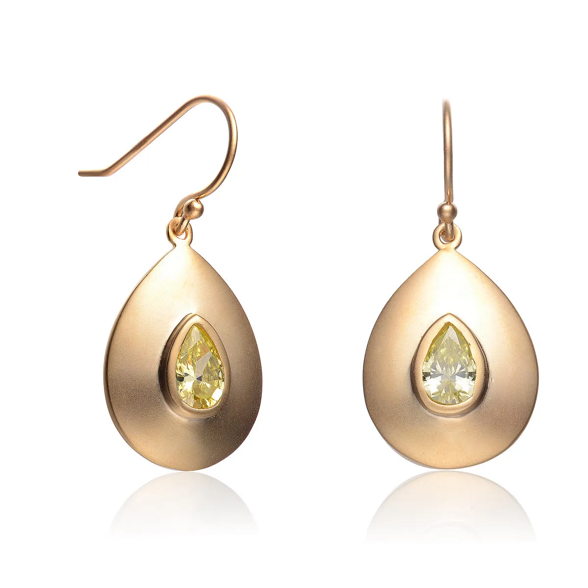 Isabelle Peridot Tear Drop  Earrings