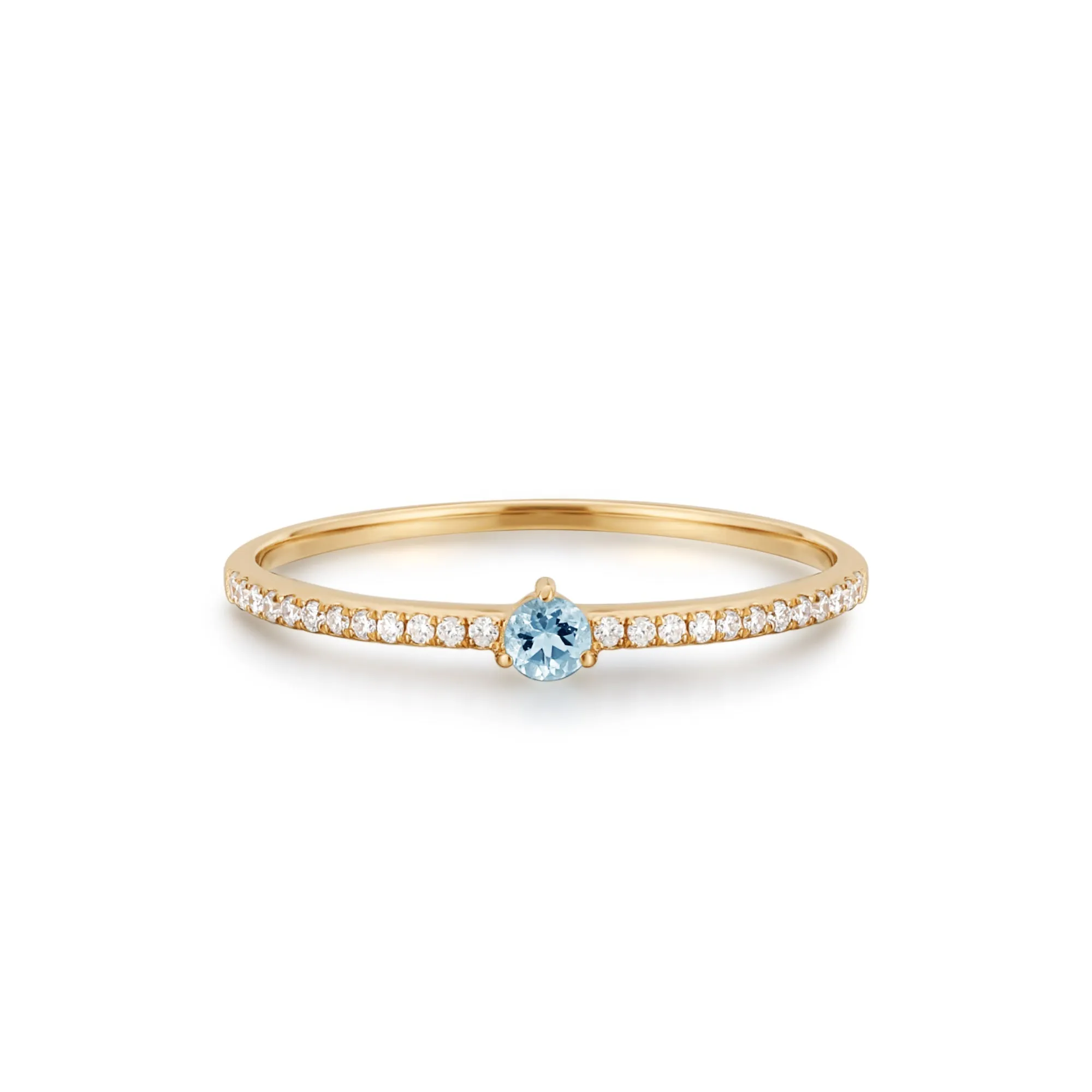 JASMINE | Aquamarine and Diamond Ring