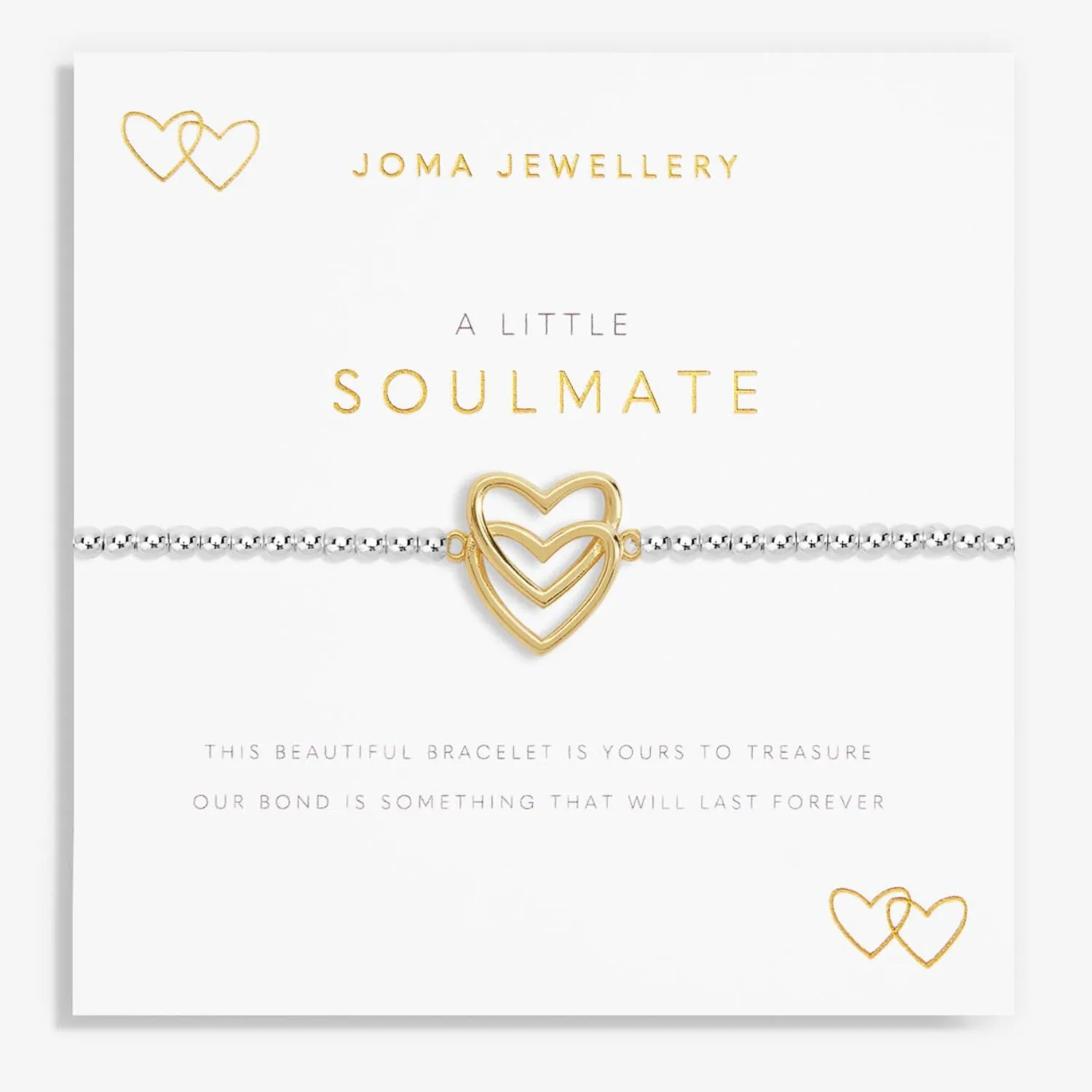 Joma Jewellery Silver A Little 'Soulmate' Bracelet