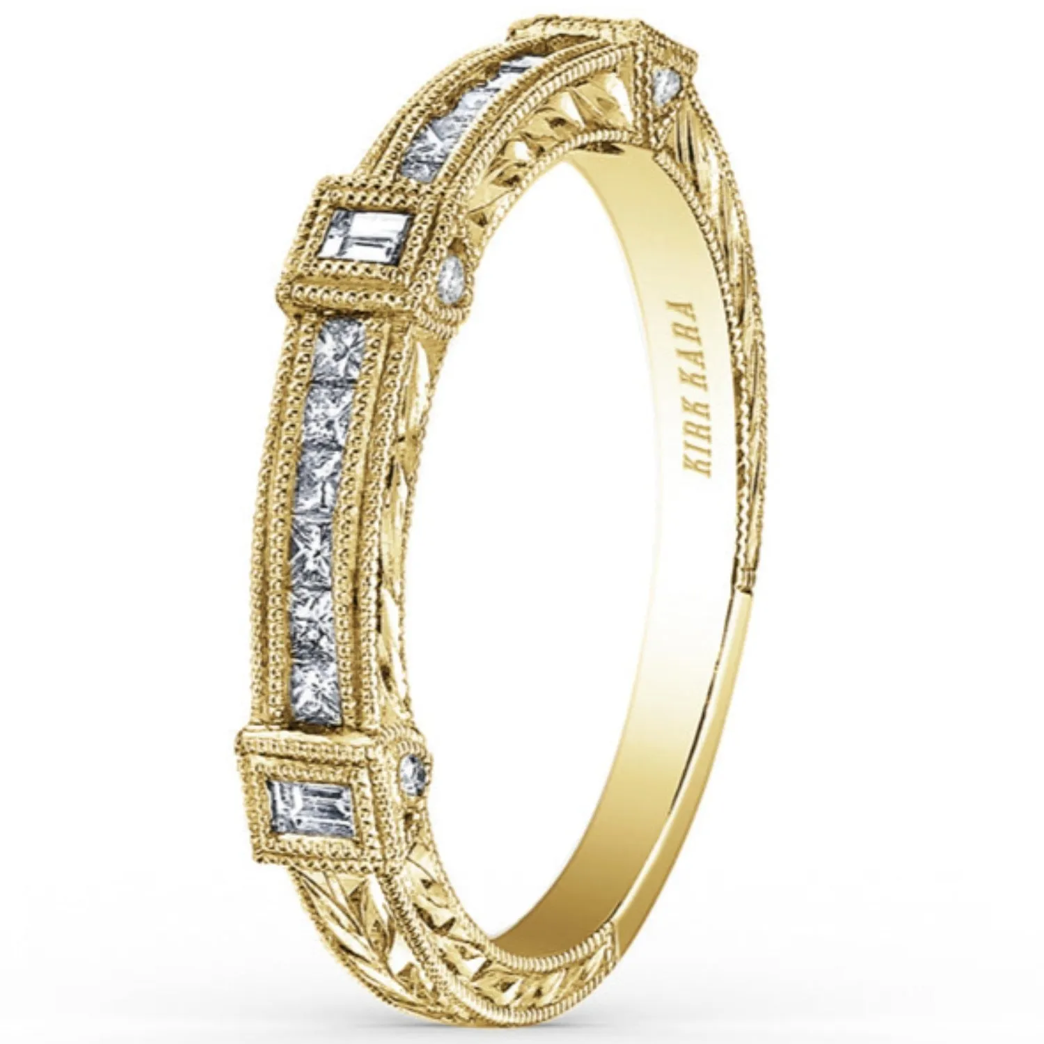 Kirk Kara "Carmella" Bezel Set Diamond Wedding Band