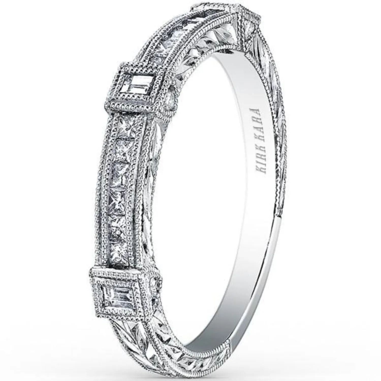 Kirk Kara "Carmella" Bezel Set Diamond Wedding Band