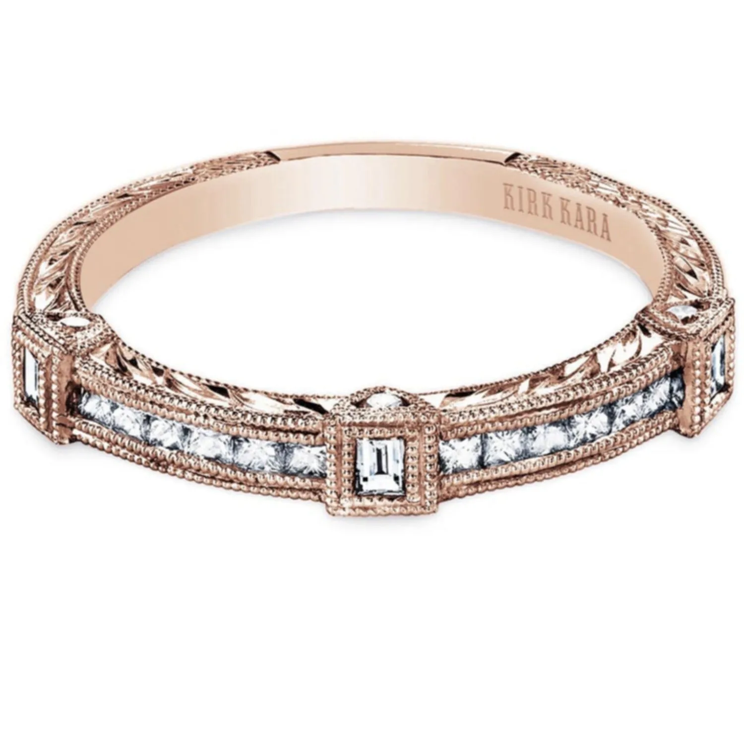 Kirk Kara "Carmella" Bezel Set Diamond Wedding Band