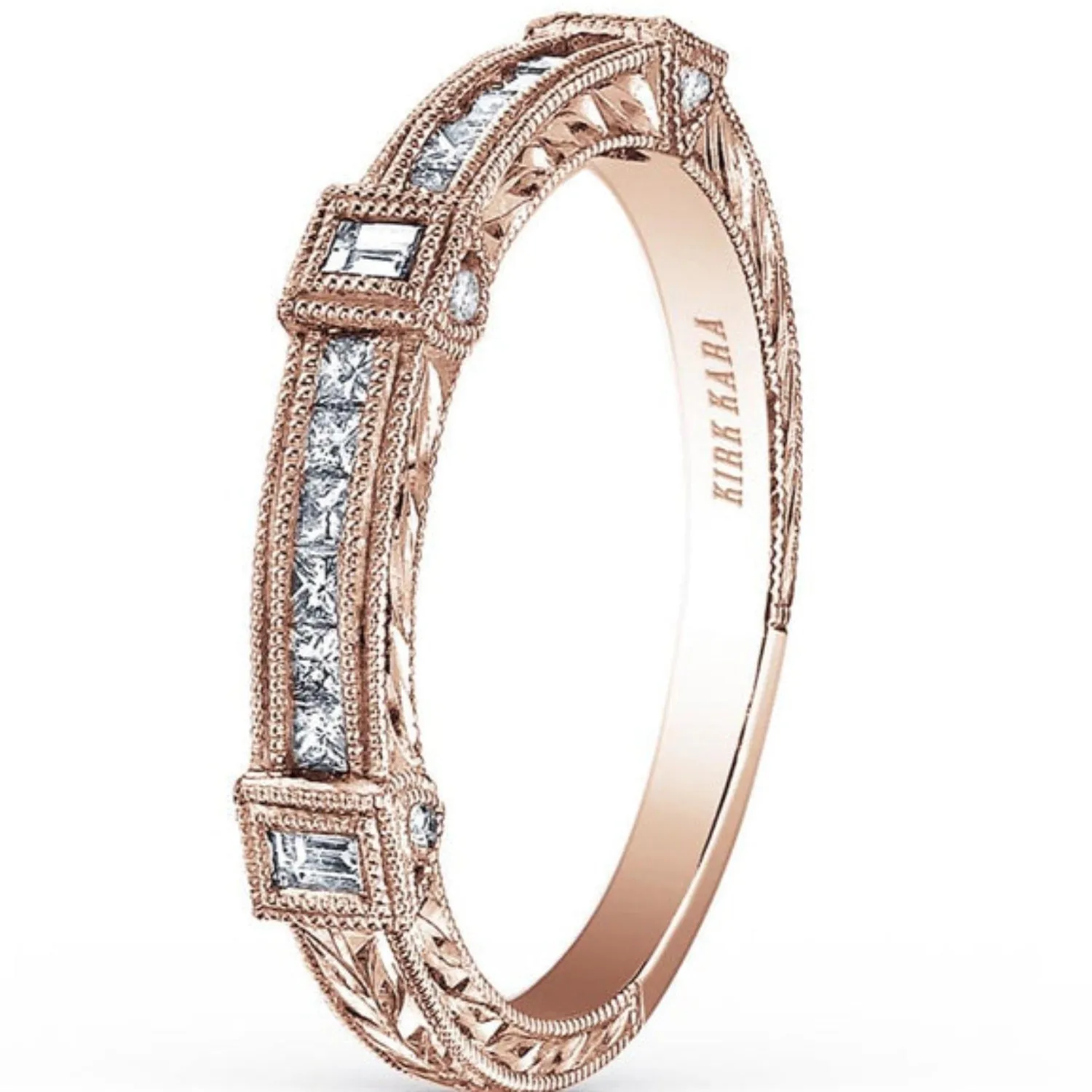 Kirk Kara "Carmella" Bezel Set Diamond Wedding Band