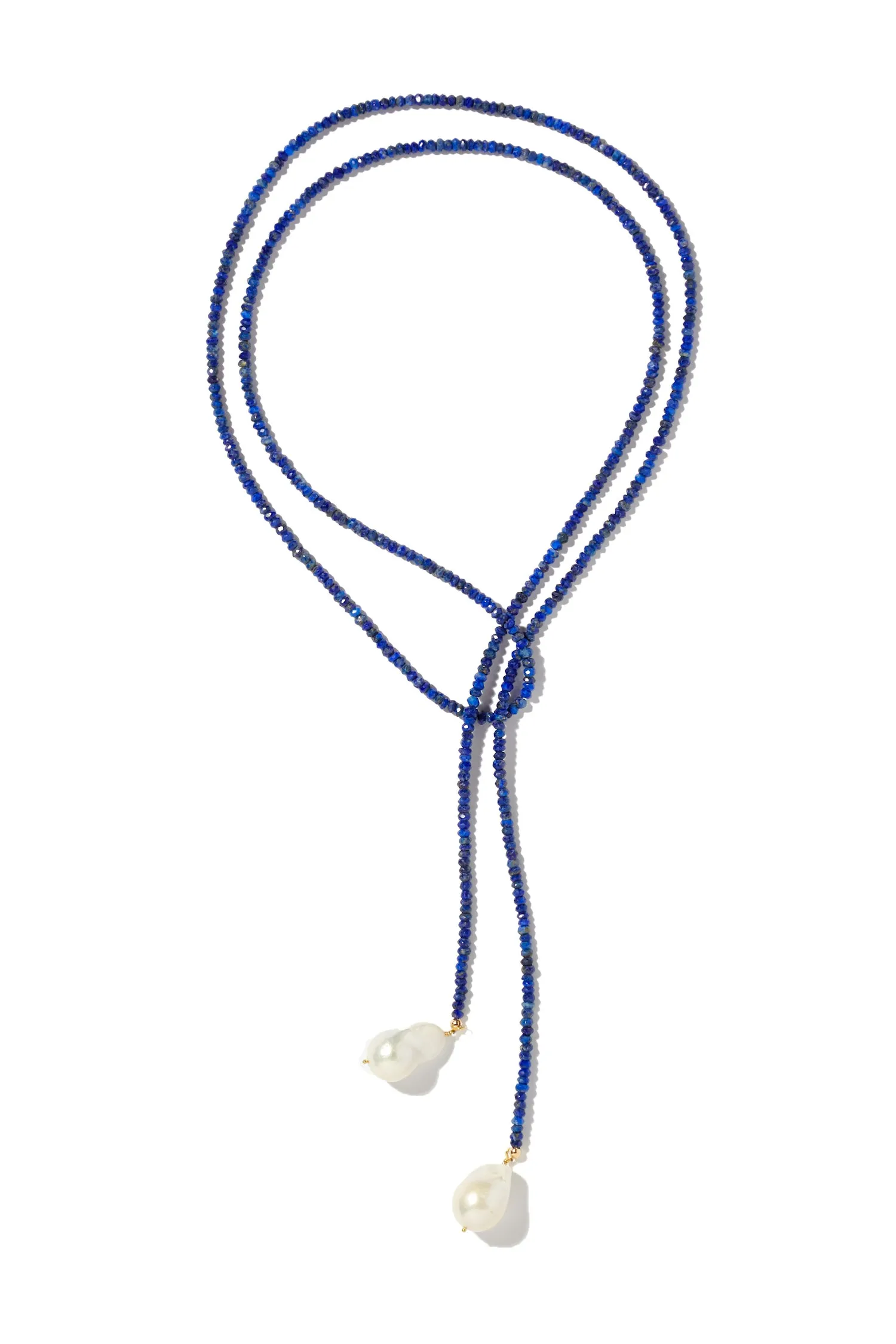 Lapis classic gemstone lariat