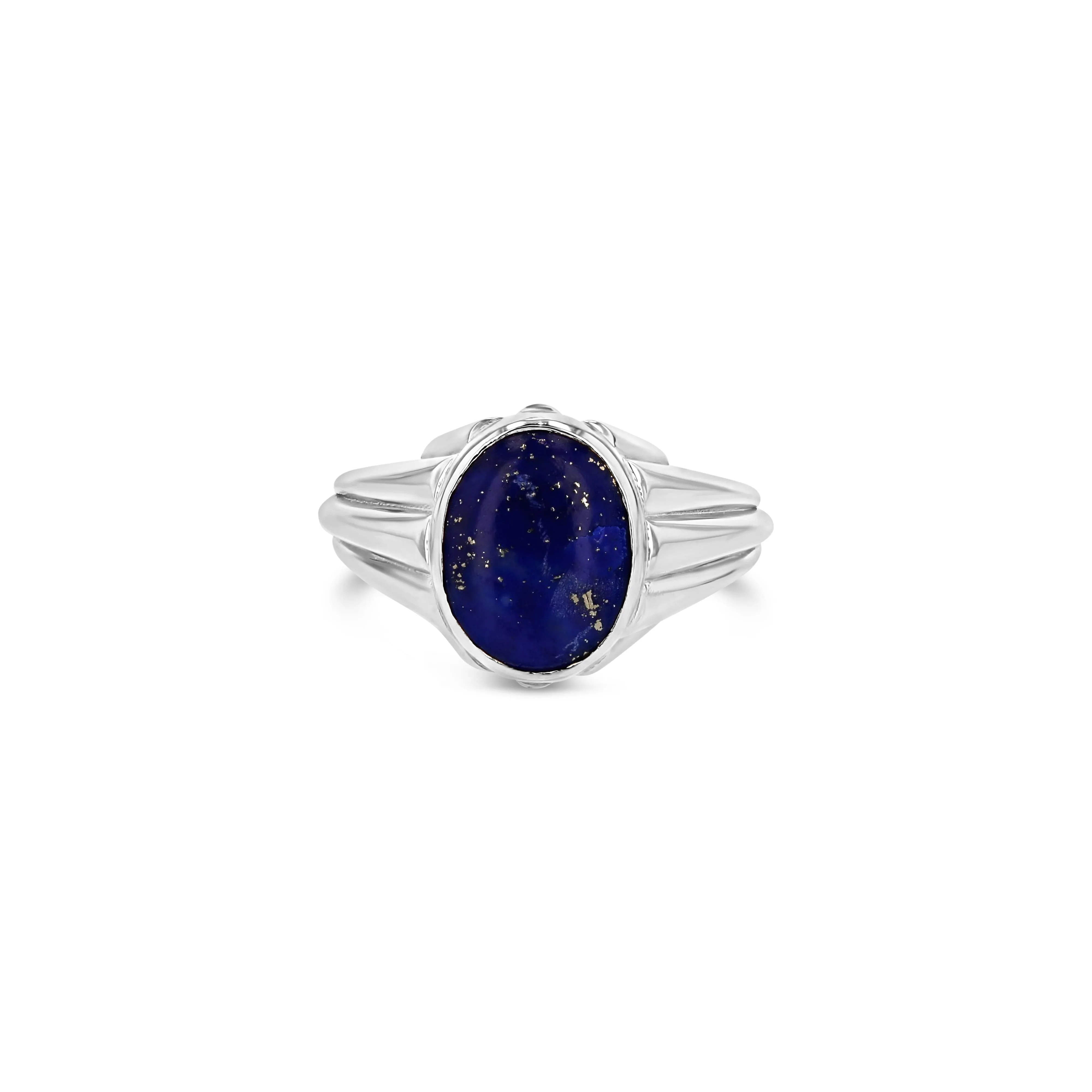 Lapis Column Ring - Vertical