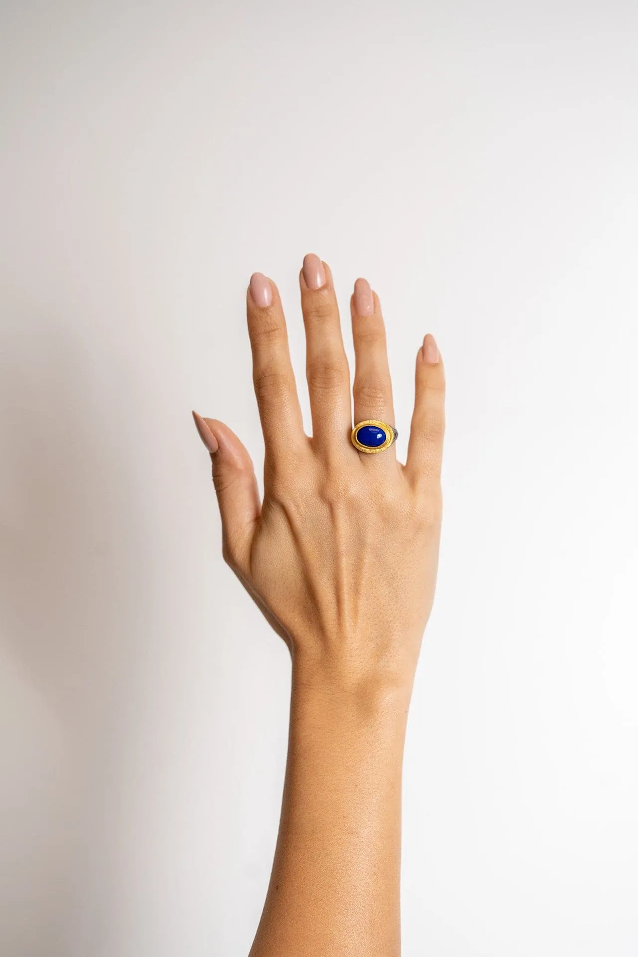 Lika Behar Sterling Silver & Yellow Gold Lapis Lazuli Ring by Lika Behar