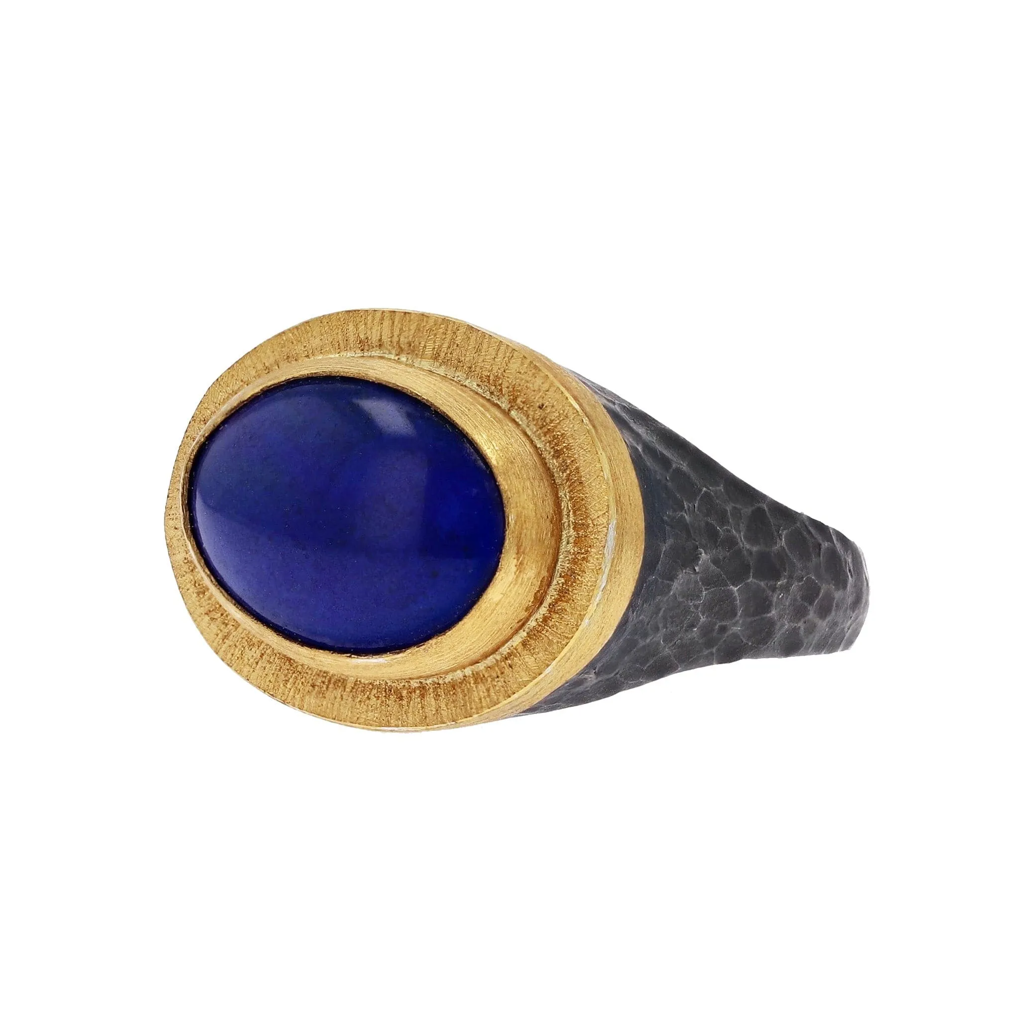 Lika Behar Sterling Silver & Yellow Gold Lapis Lazuli Ring by Lika Behar