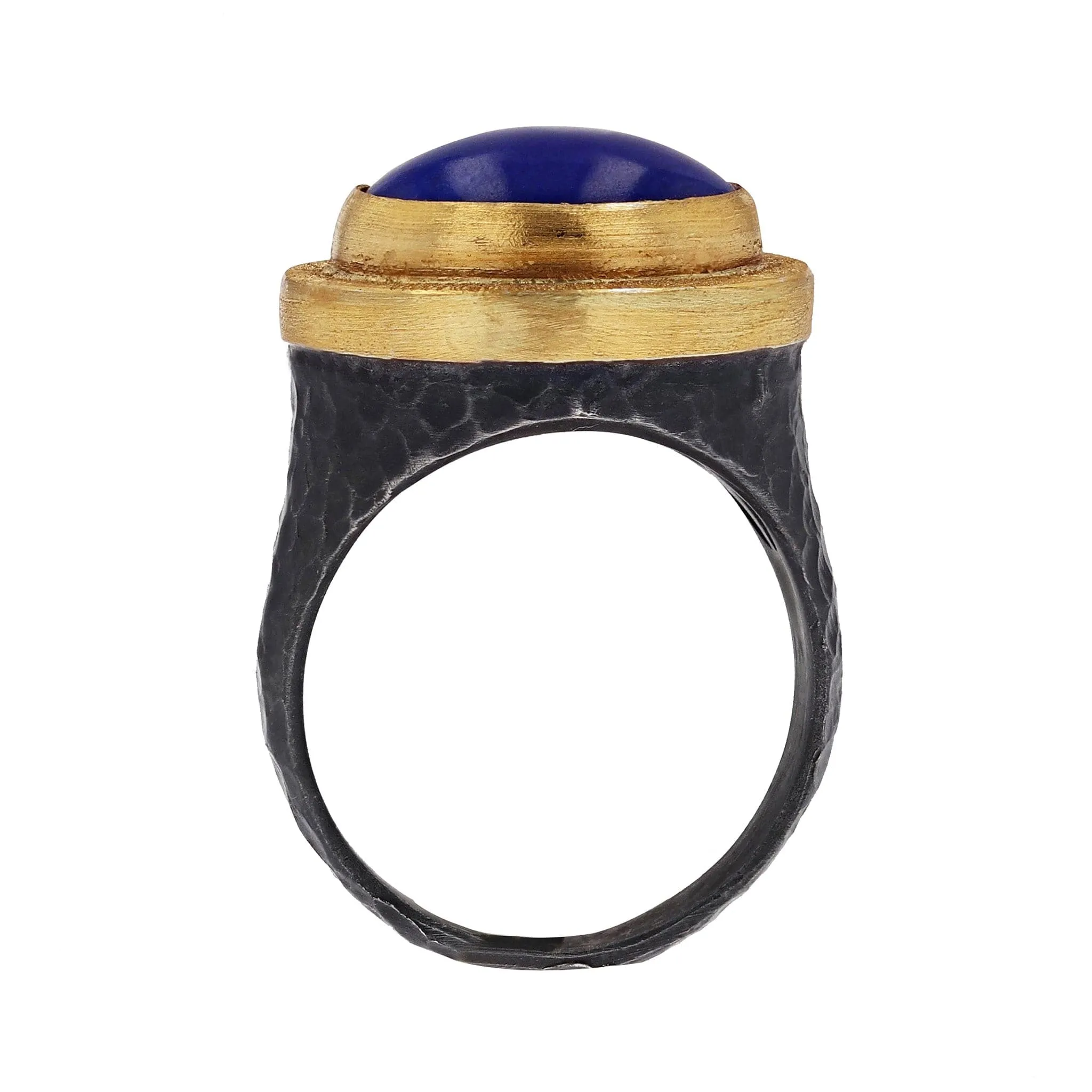 Lika Behar Sterling Silver & Yellow Gold Lapis Lazuli Ring by Lika Behar