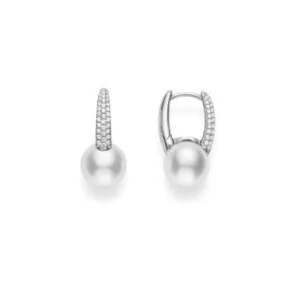 Mikimoto Classic Elegance Akoya Cultured Pearl Earring with Diamond