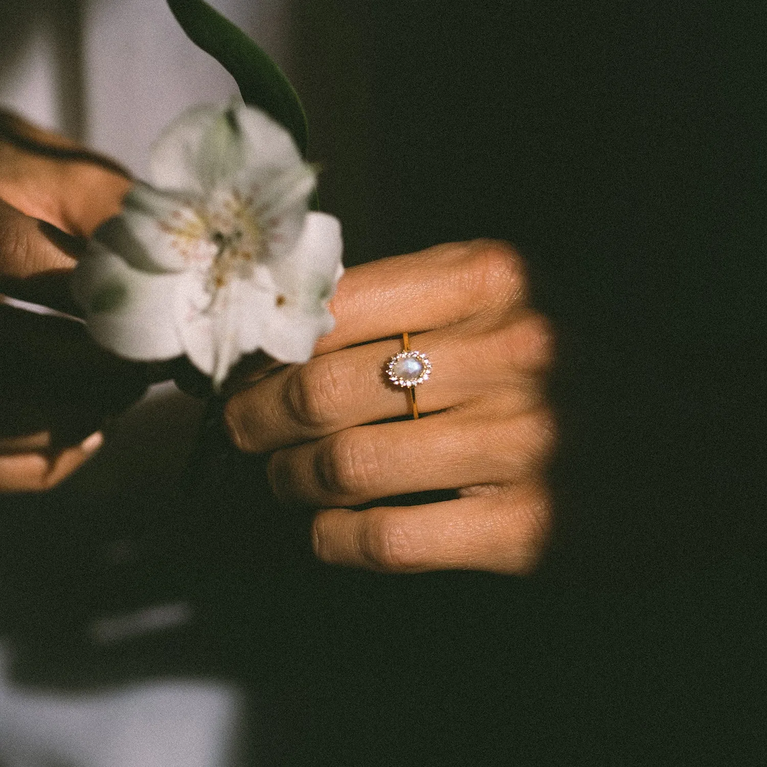 Mini Antiquity Ring | Moonstone