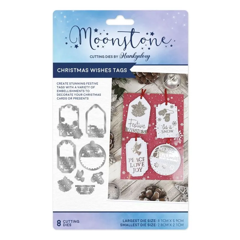 Moonstone Dies - Christmas Wishes Tags