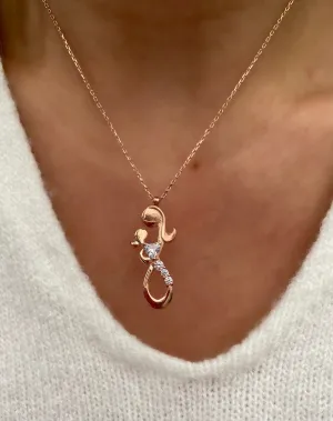 Mother daughter Necklace