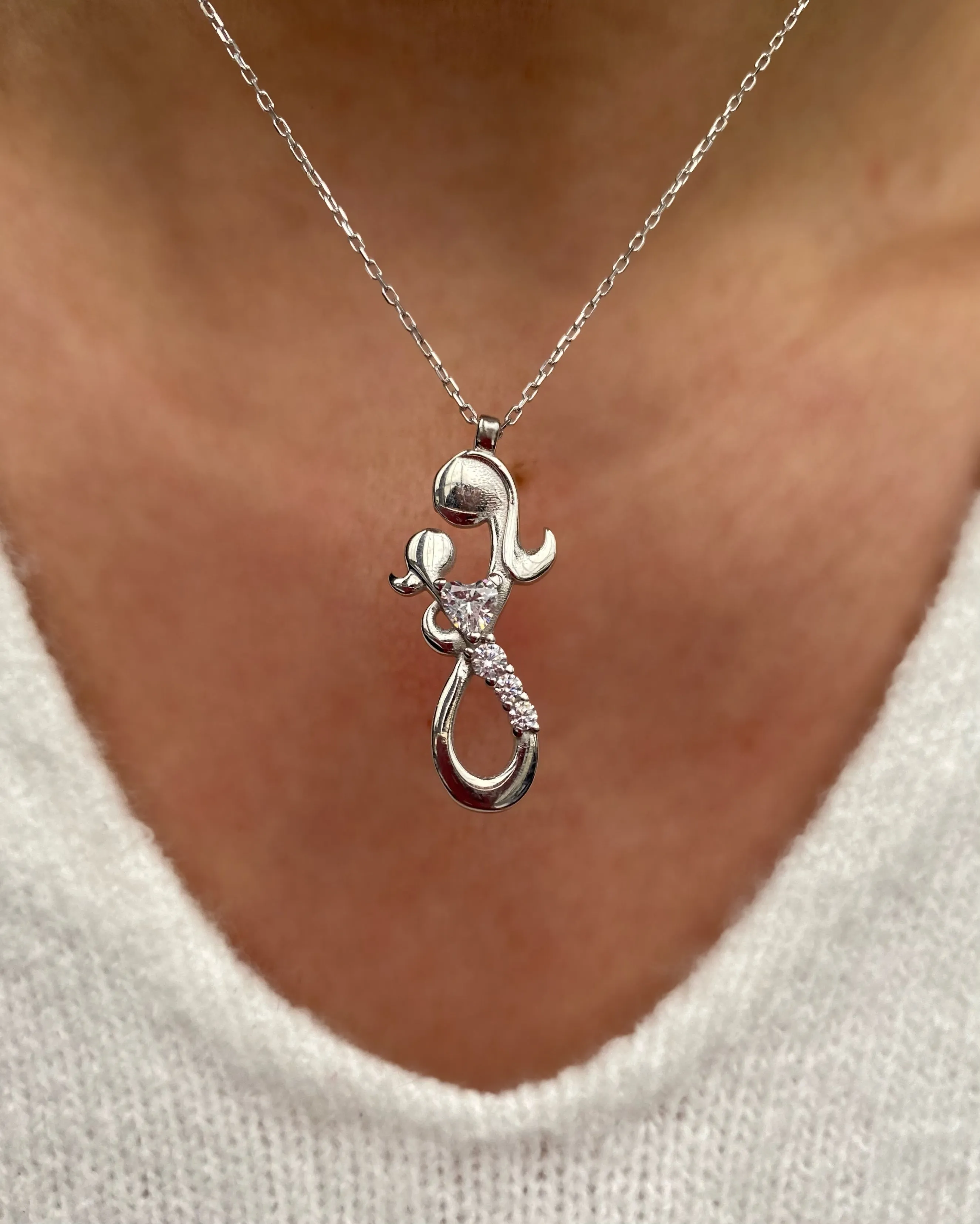 Mother daughter Necklace