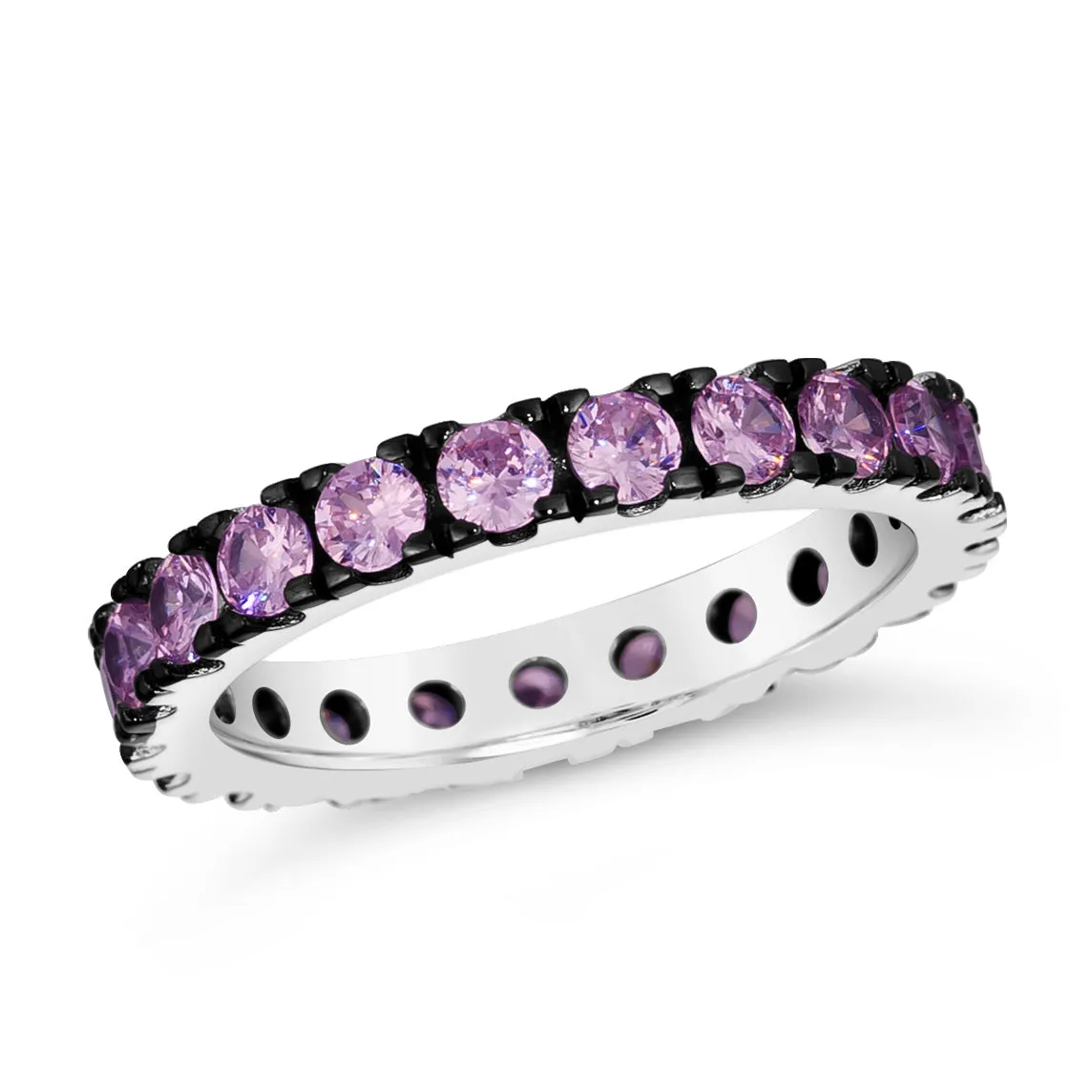 Multi-Sapphire Skinny Eternity Band