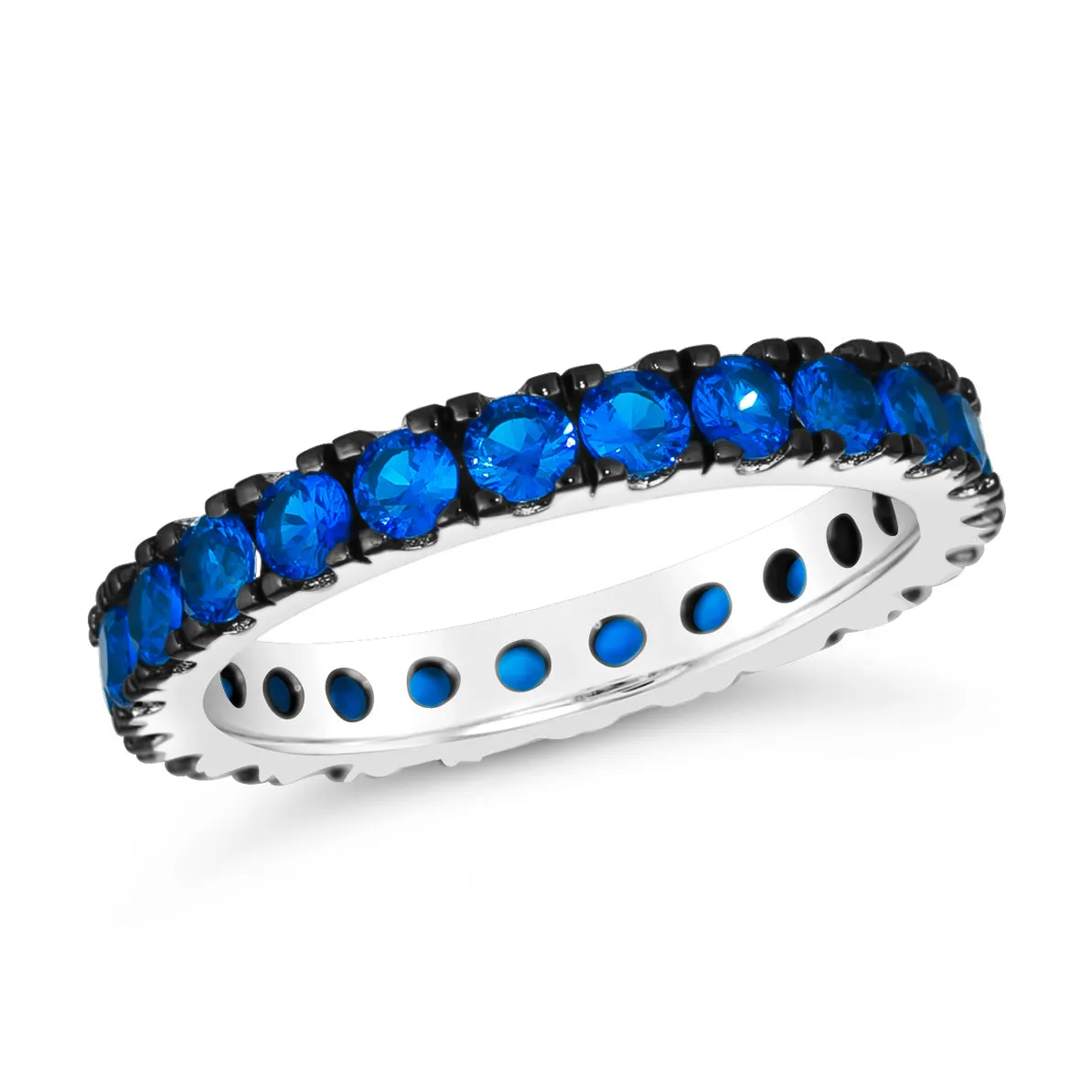 Multi-Sapphire Skinny Eternity Band