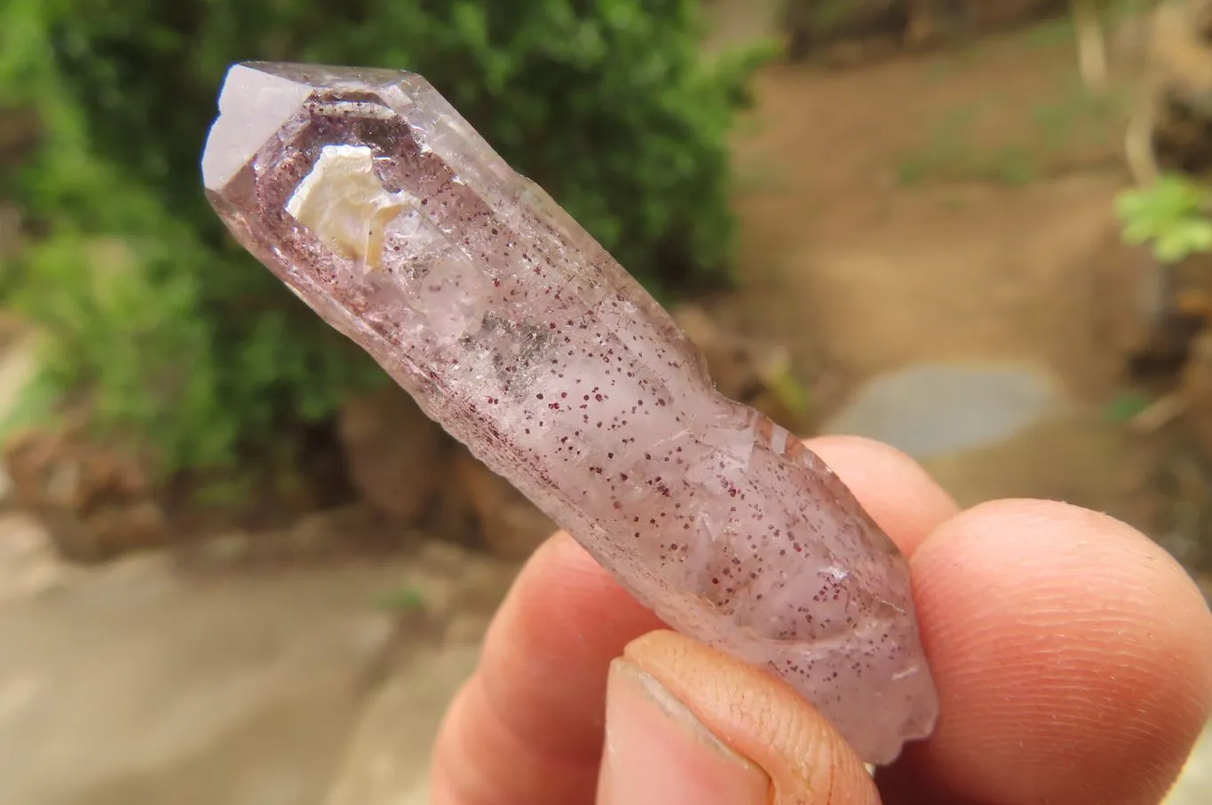 Natural Smokey Amethyst Crystals x 25 From Chiredzi, Zimbabwe