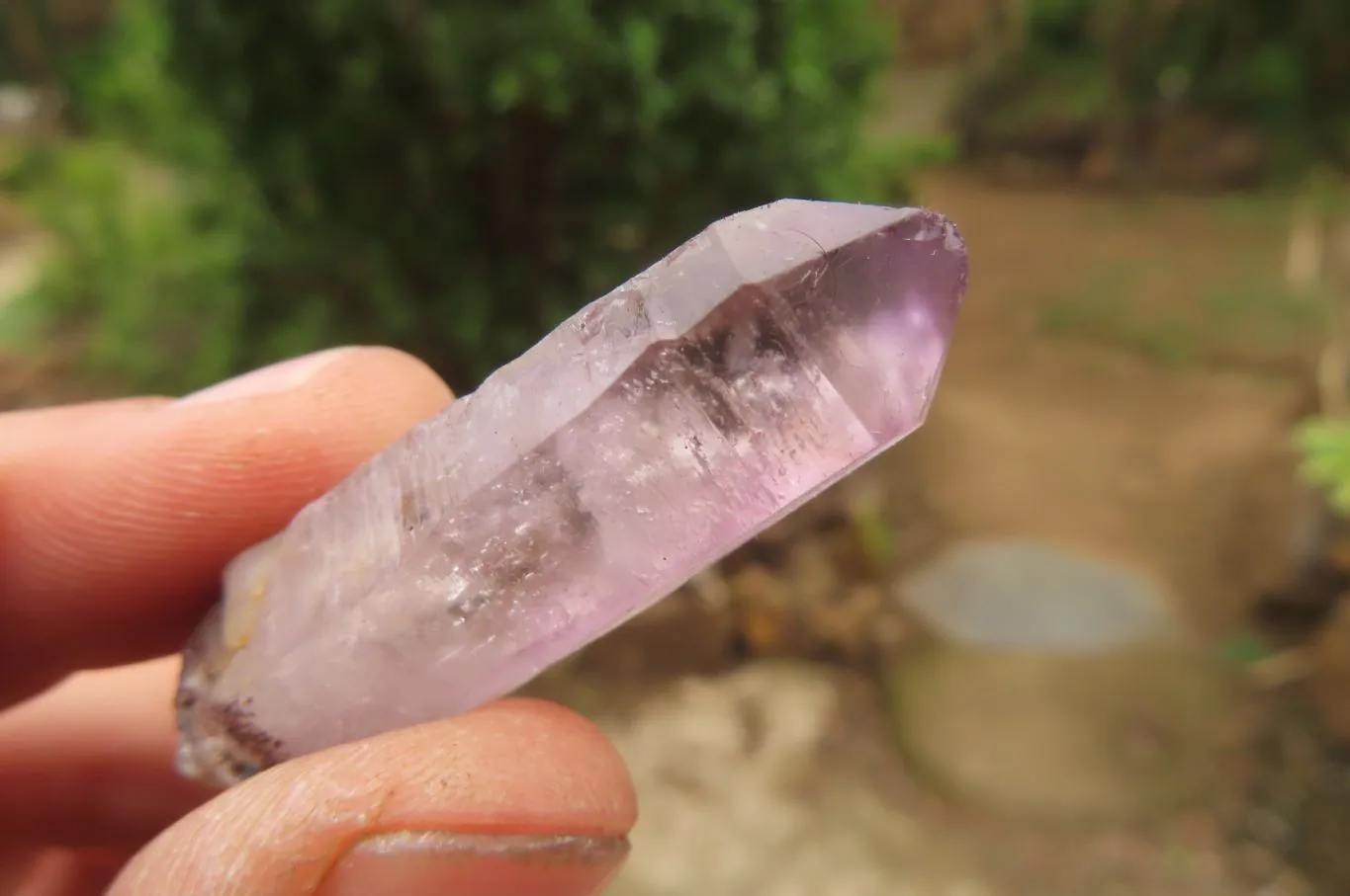 Natural Smokey Amethyst Crystals x 25 From Chiredzi, Zimbabwe