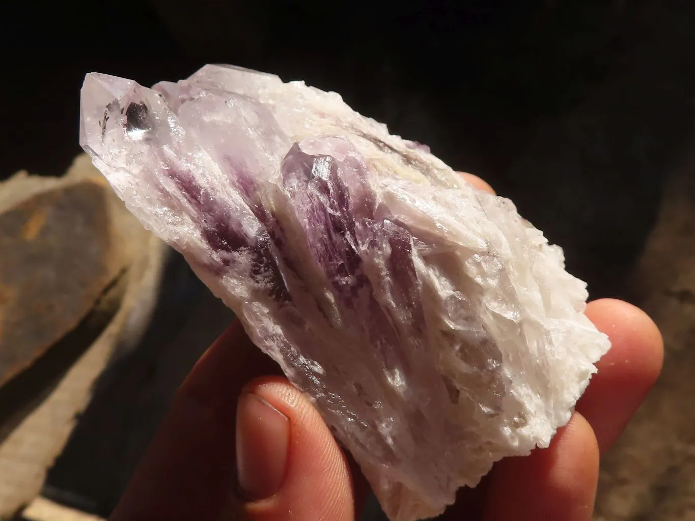 Natural Sugar Amethyst Clusters x 12 From Solwezi, Zambia