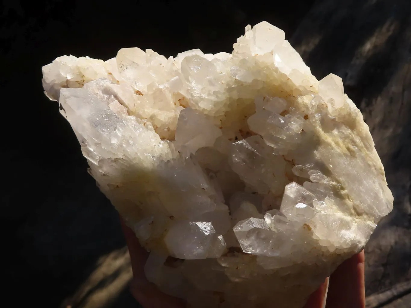 Natural Sugar Quartz Crystal Cluster  x 1 From Ambatofinadrahana, Madagascar