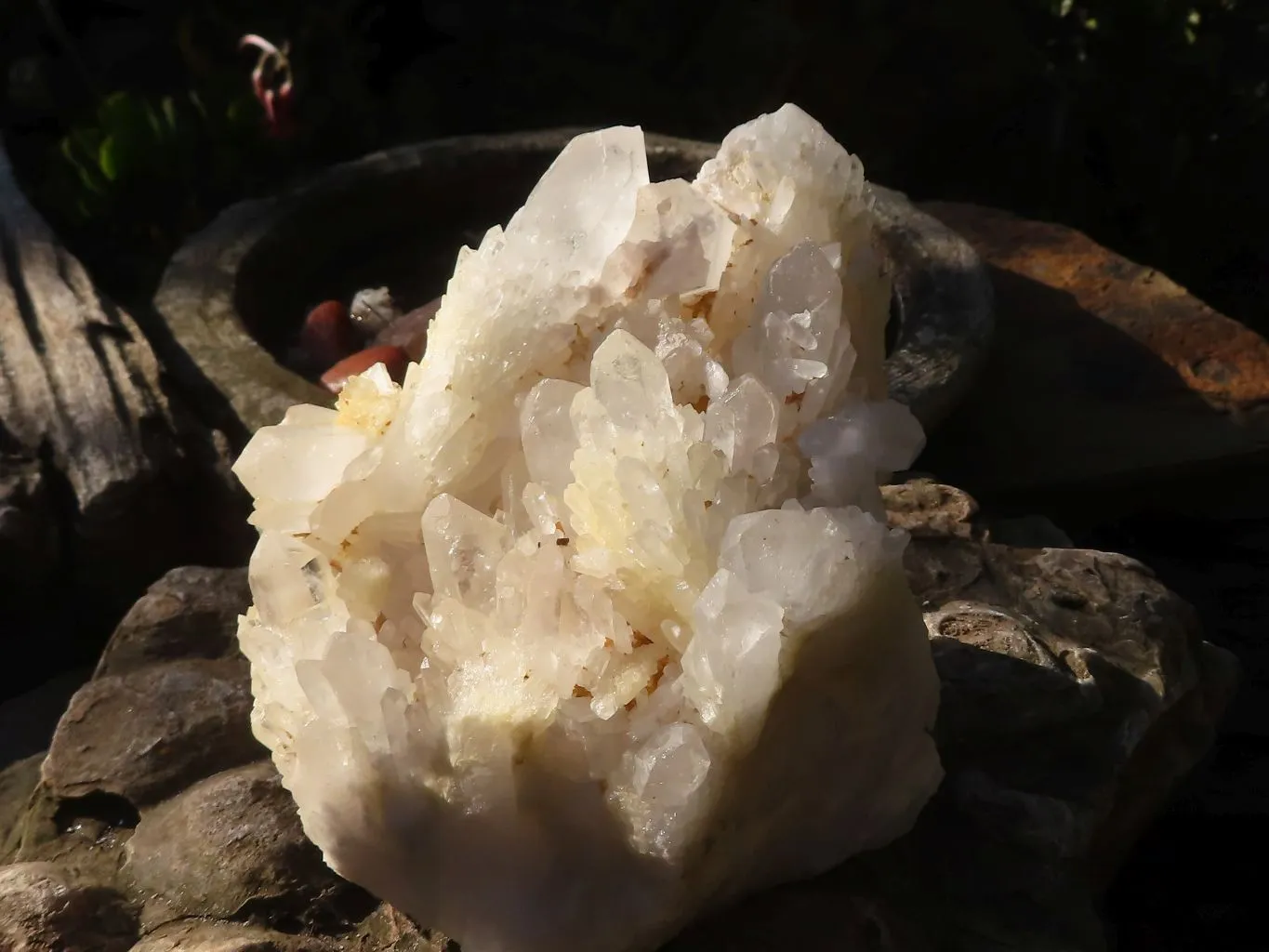 Natural Sugar Quartz Crystal Cluster  x 1 From Ambatofinadrahana, Madagascar