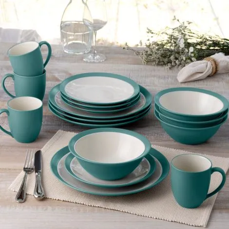 Noritake Turquoise Colorwave Curve Dinnerware Set