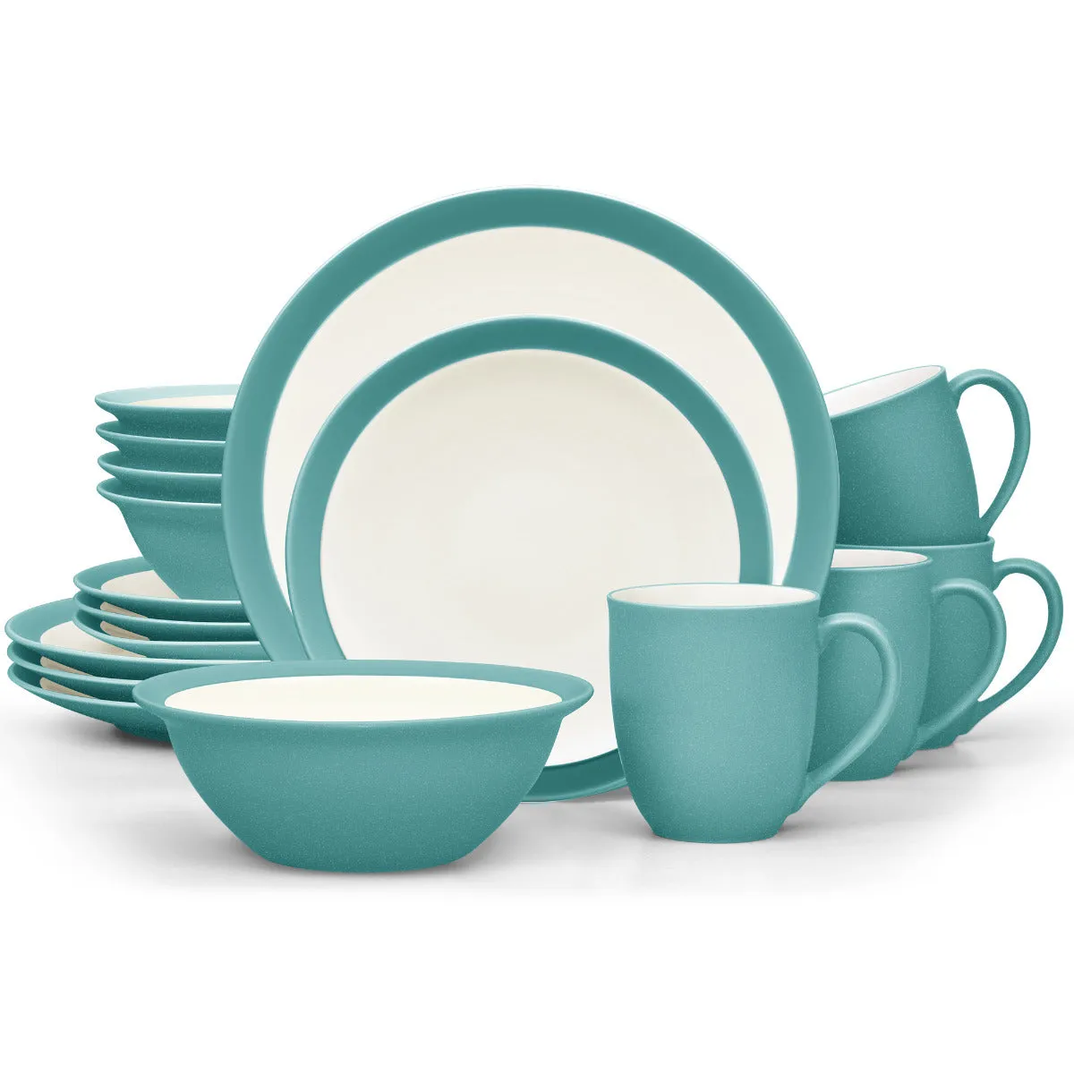 Noritake Turquoise Colorwave Curve Dinnerware Set