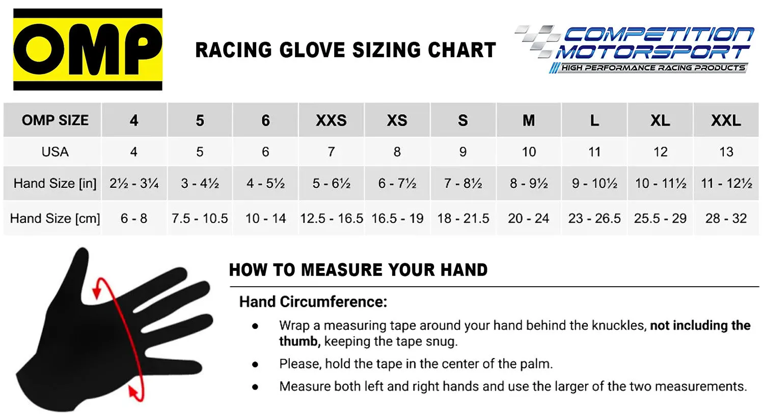 OMP KS-4 2024 Karting Glove