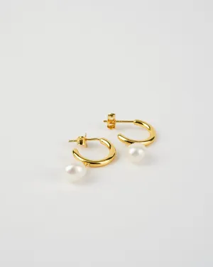 Open Back Pearl Earrings