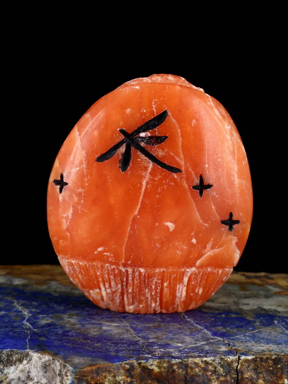 Orange Alabaster Maiden Zuni Fetish