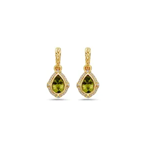 Pastel Diamond Classic Pear Shape Drop Earring