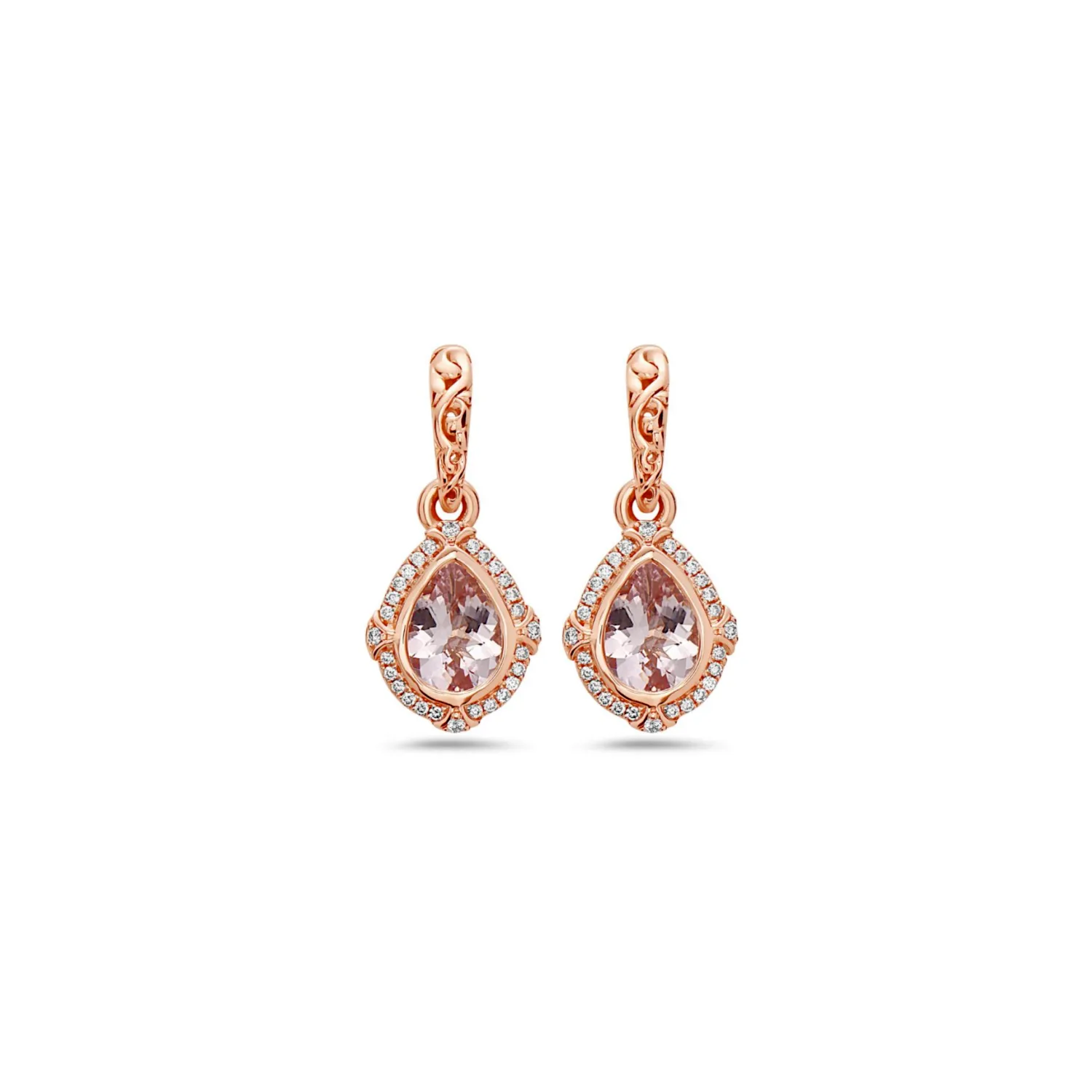 Pastel Diamond Classic Pear Shape Drop Earring