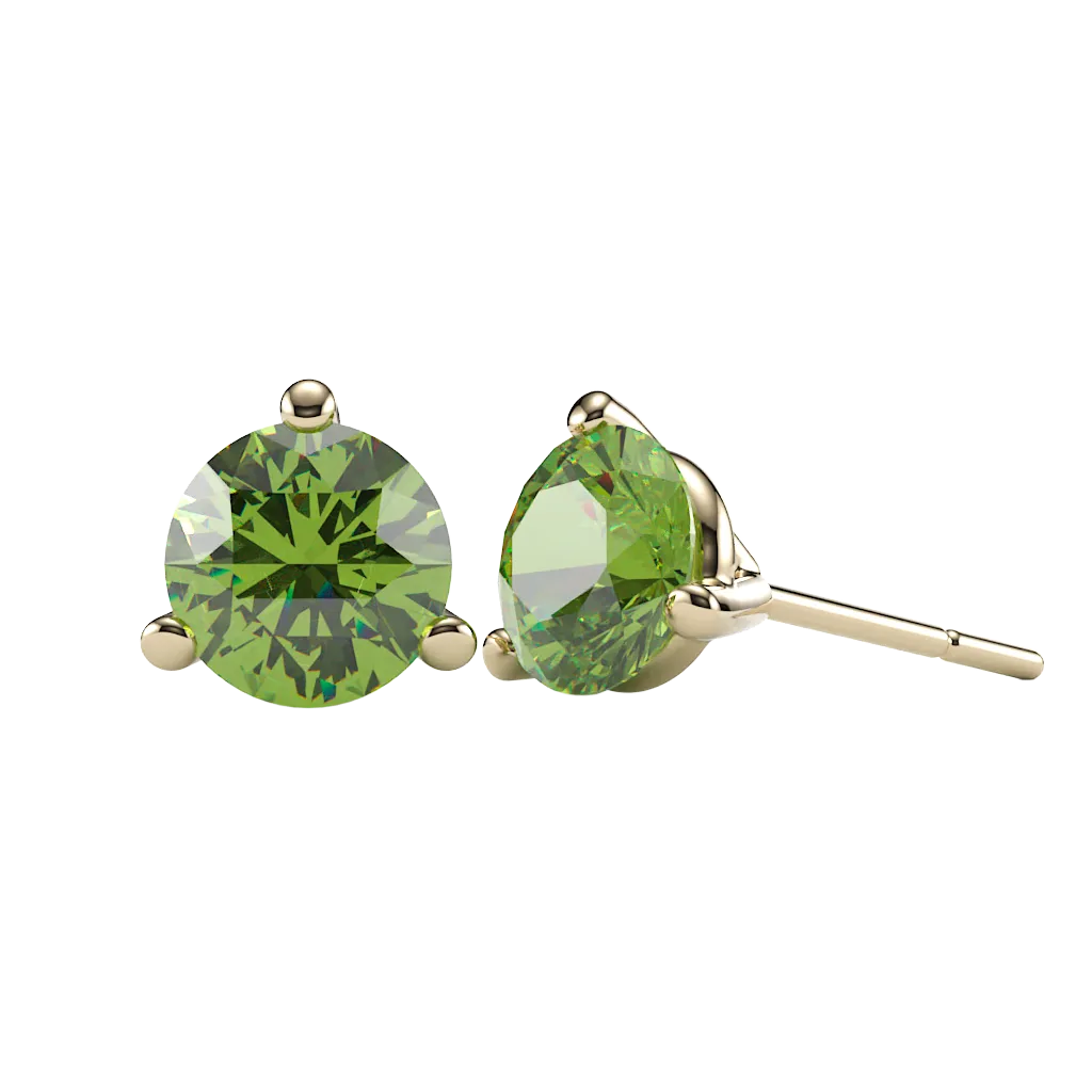 Peridot Stud Earrings