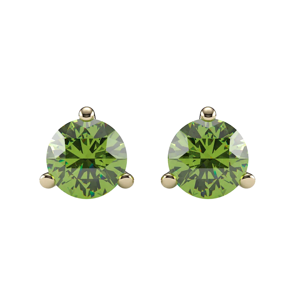 Peridot Stud Earrings