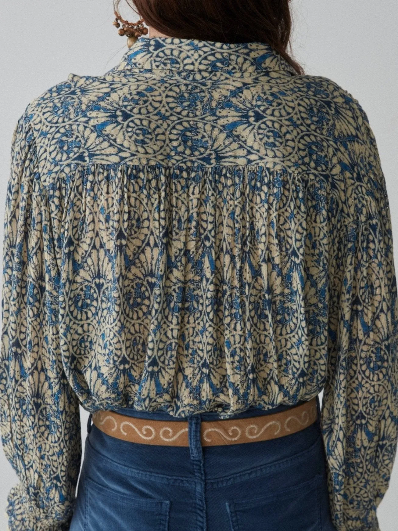 Phoenix Blouse- Lapis Lazuli