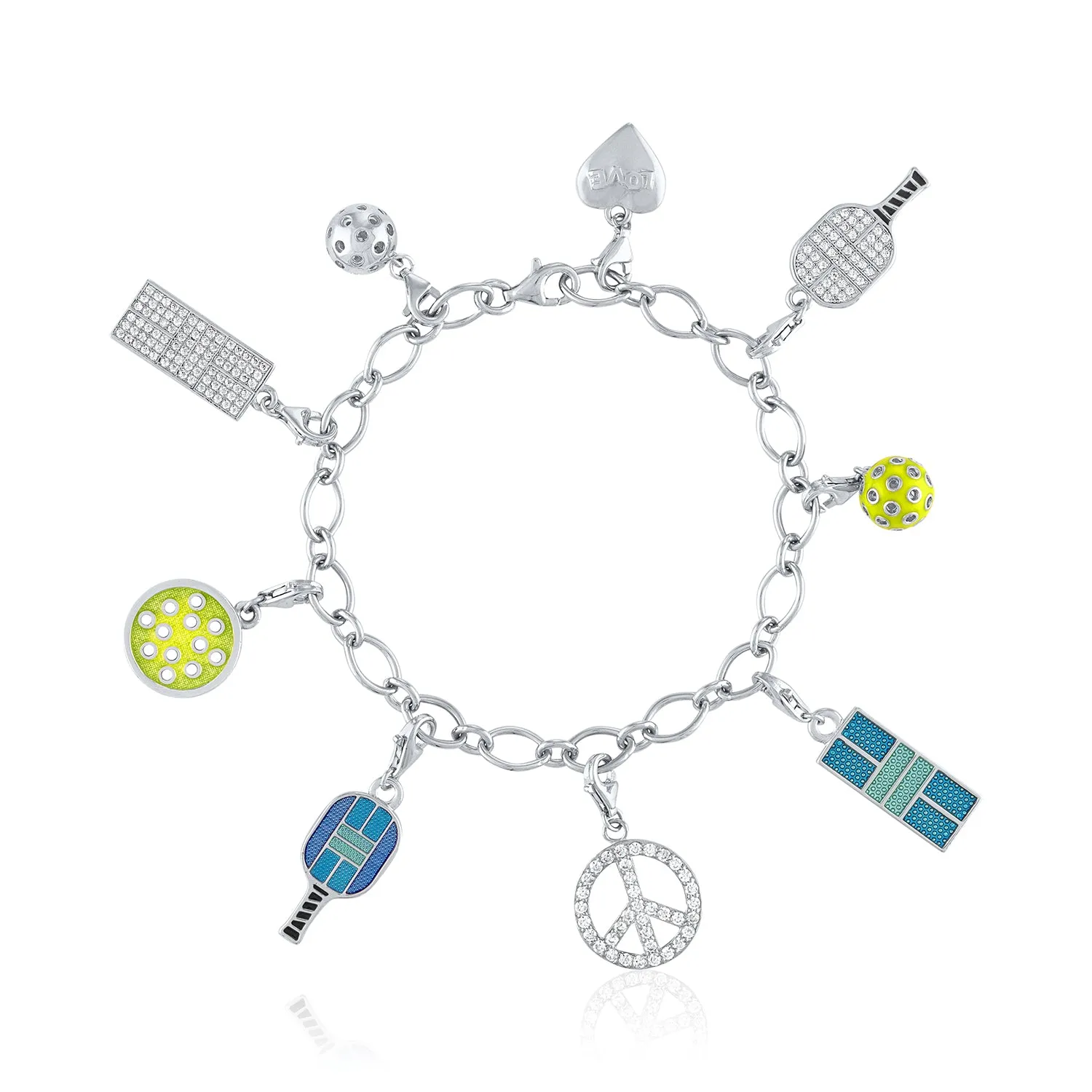 Pickleball Charm Bracelet