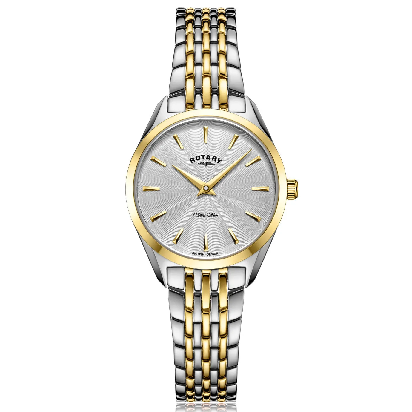 Rotary Ultra Slim Ladies White Watch LB08011/02