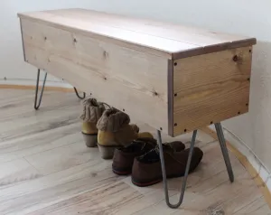 Rustic Industrial Trunk, Wooden Trunk,  Storage Trunk, Storage Bench, Trunk Coffee Table - Available in Many Colours!