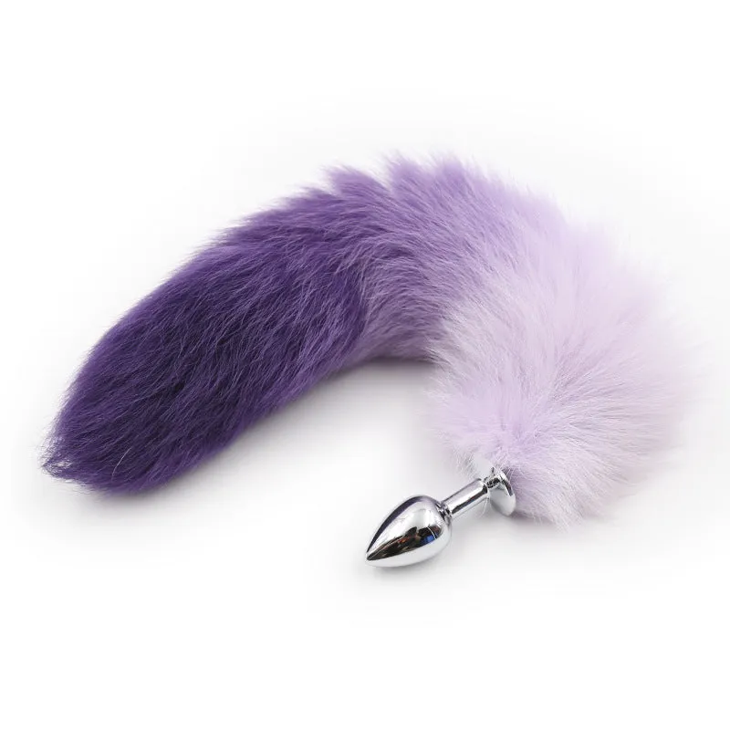 Sexy Faux Fox Metal Butt Plug Tail Set with Hairpin Kit Butt Plug Anal Tail Penis Massager