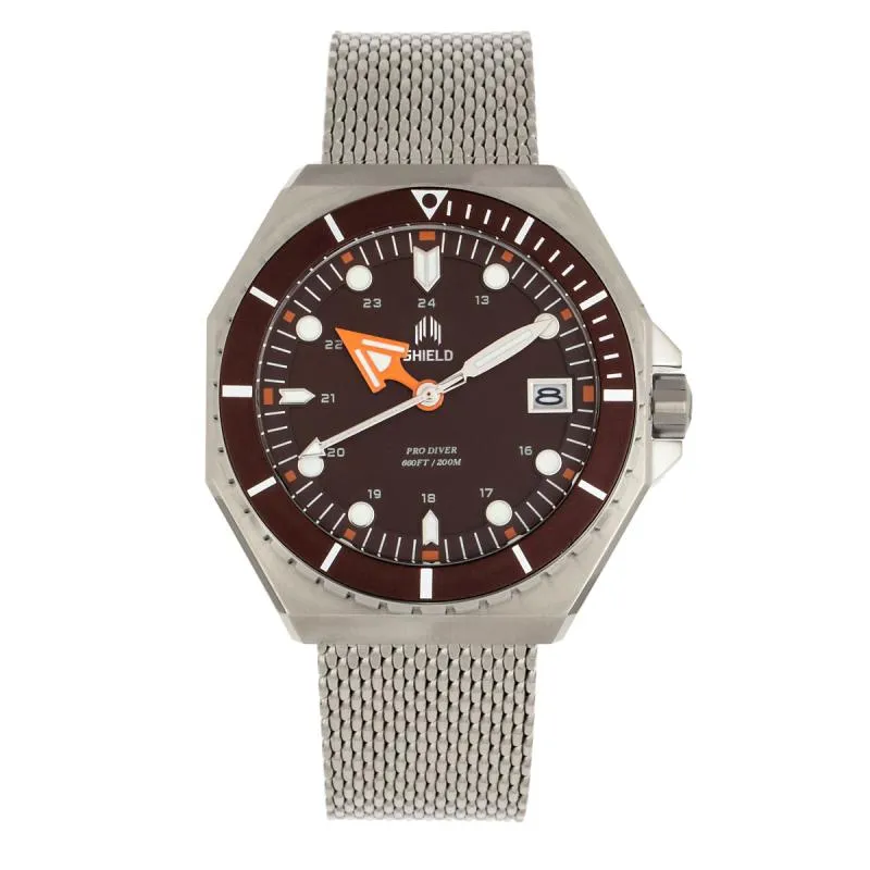 Shield Marius Bracelet Men's Diver Watch w/Date