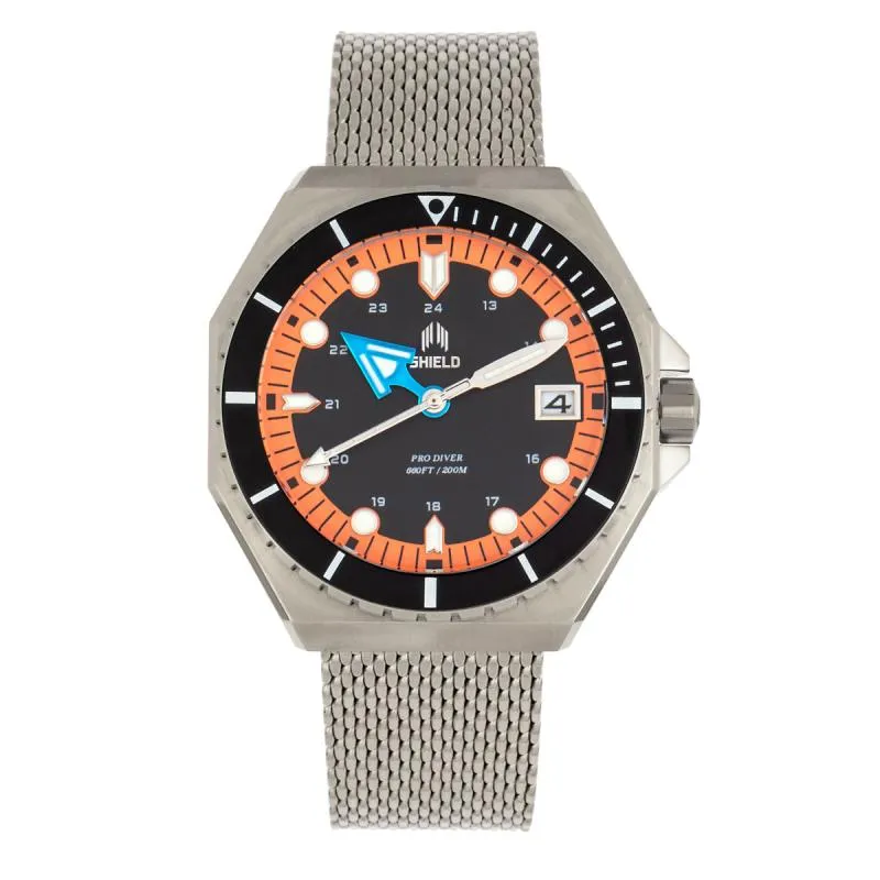 Shield Marius Bracelet Men's Diver Watch w/Date